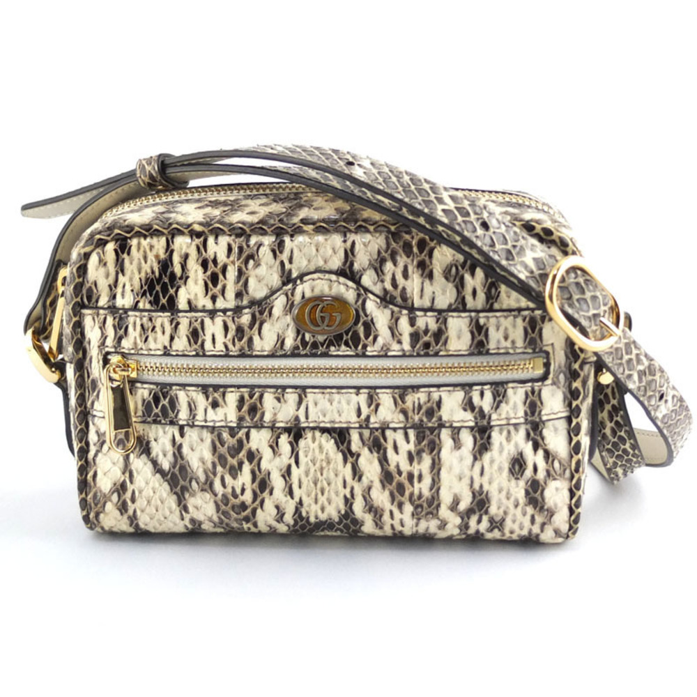 Gucci Ophidia Gg Python Gold Hardware Shoulder Bag - image 1